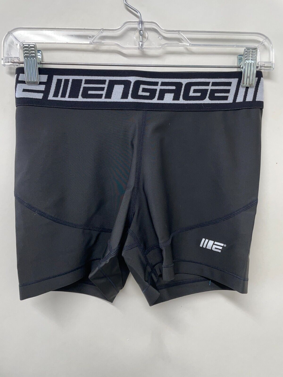 Engage Womens M Fight Short Tights Black Jiu Jitsu MMA Grappling