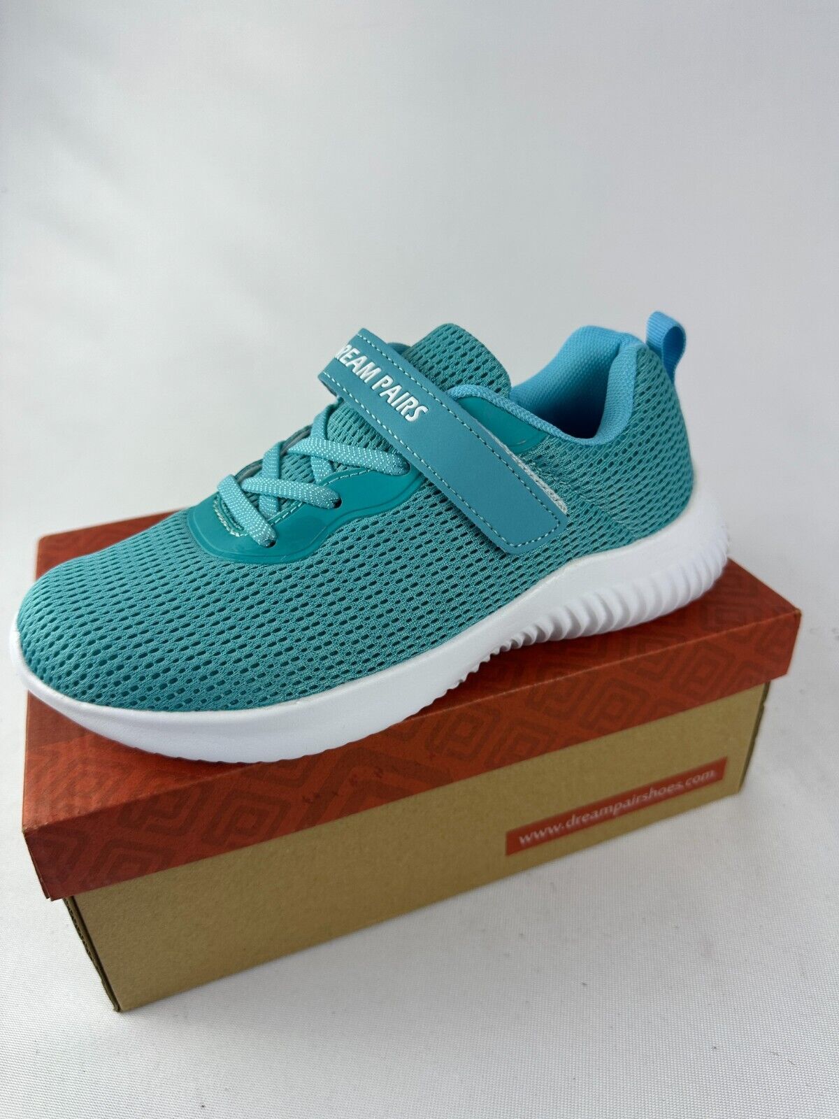 Dream Pairs Kids Size 3 Krider-1 Teal Running Sneaker Breathable Lightweight