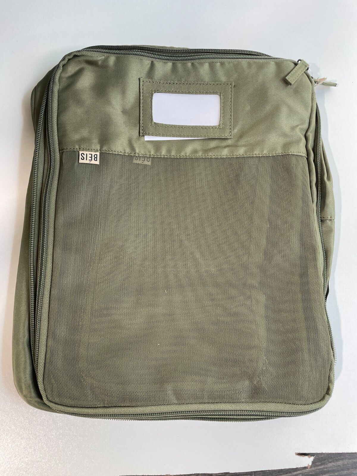 BEIS The Compression Packing Cubes Olive Green W/ Paper Labels BEIS124640