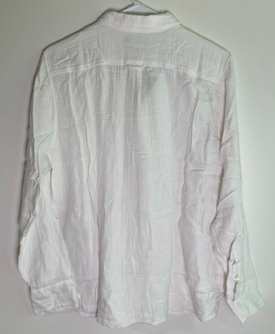 J. Crew Women's 14 Garcon Classic Double-Gauze Button Up Shirt White AW686