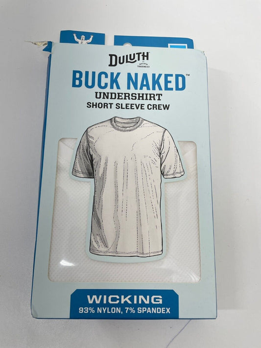 Duluth Trading Mens Buck Naked Under T Shirt Short Sleeve Crew 94250 Wicking Tee