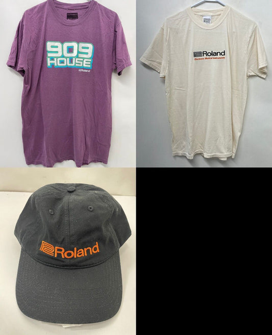 Roland Electronic Musical Instruments Mens L Lot of 3 909 House T Shirt Hat EDM