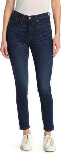 Madewell Womens 36 10" High Rise Skinny Jeans Lynchburg Wash Denim Pants 40