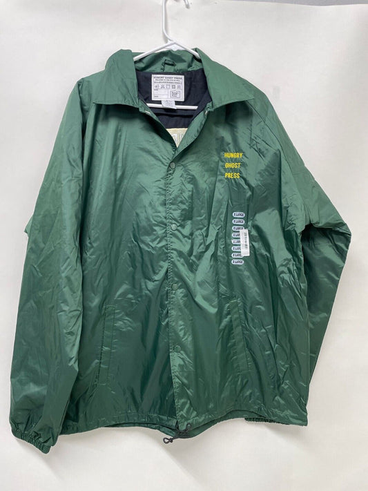 Hungry Ghost Press Adult XL Providence Henchmen Coaches Jacket Green Windbreaker