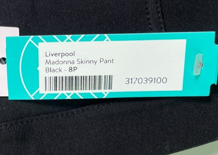 Liverpool Women's 8P Madonna Slim Skinny Pants Black Mid-Rise Stretchy LM2566M42