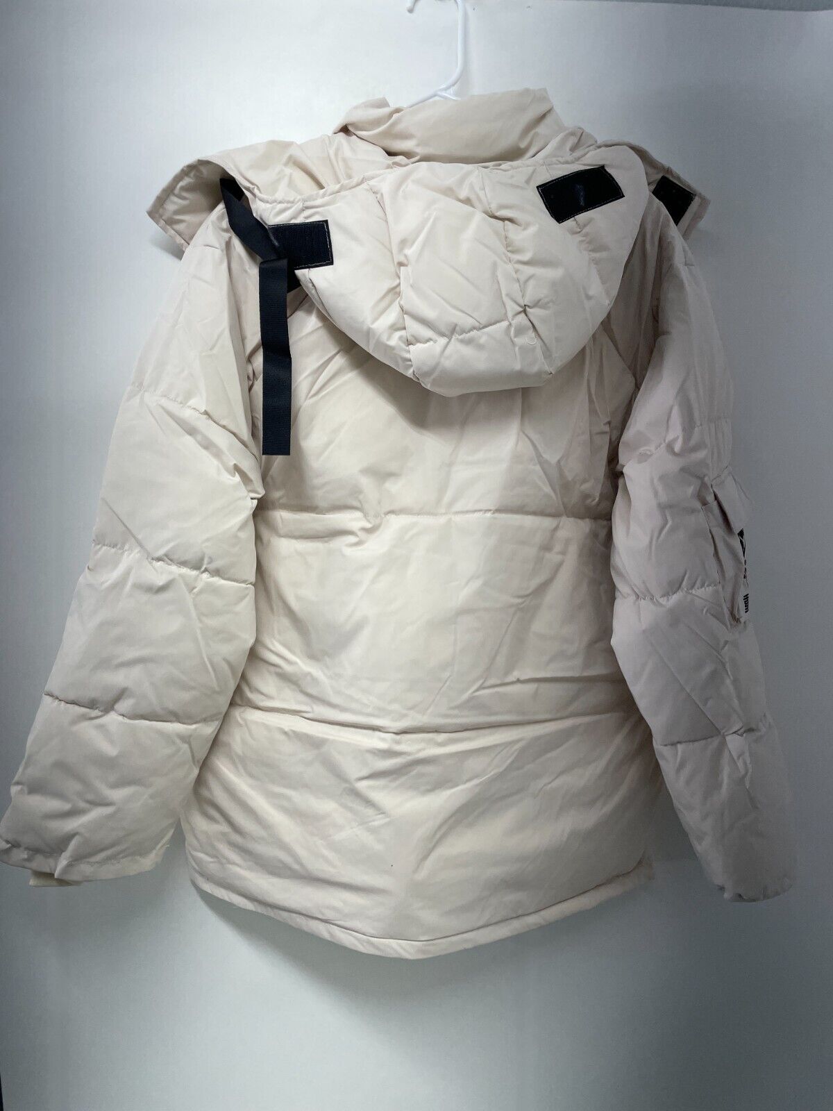 11Bybbs Dark Mens M Techwear Coat Detachable Headcover Winter Jacket Ivory Cyber