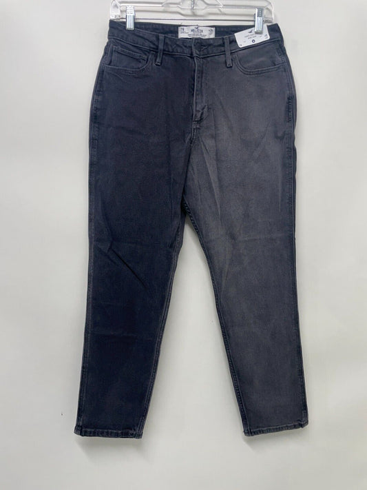 Hollister Womens 7R Curvy High Rise Mom Jeans Black Vtg Stretch 355-553-6150-975
