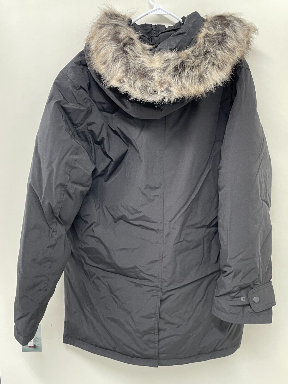 TOWER by London Fog Mens XL Arctic Jacket Black Detachable Hooded Parka T791896
