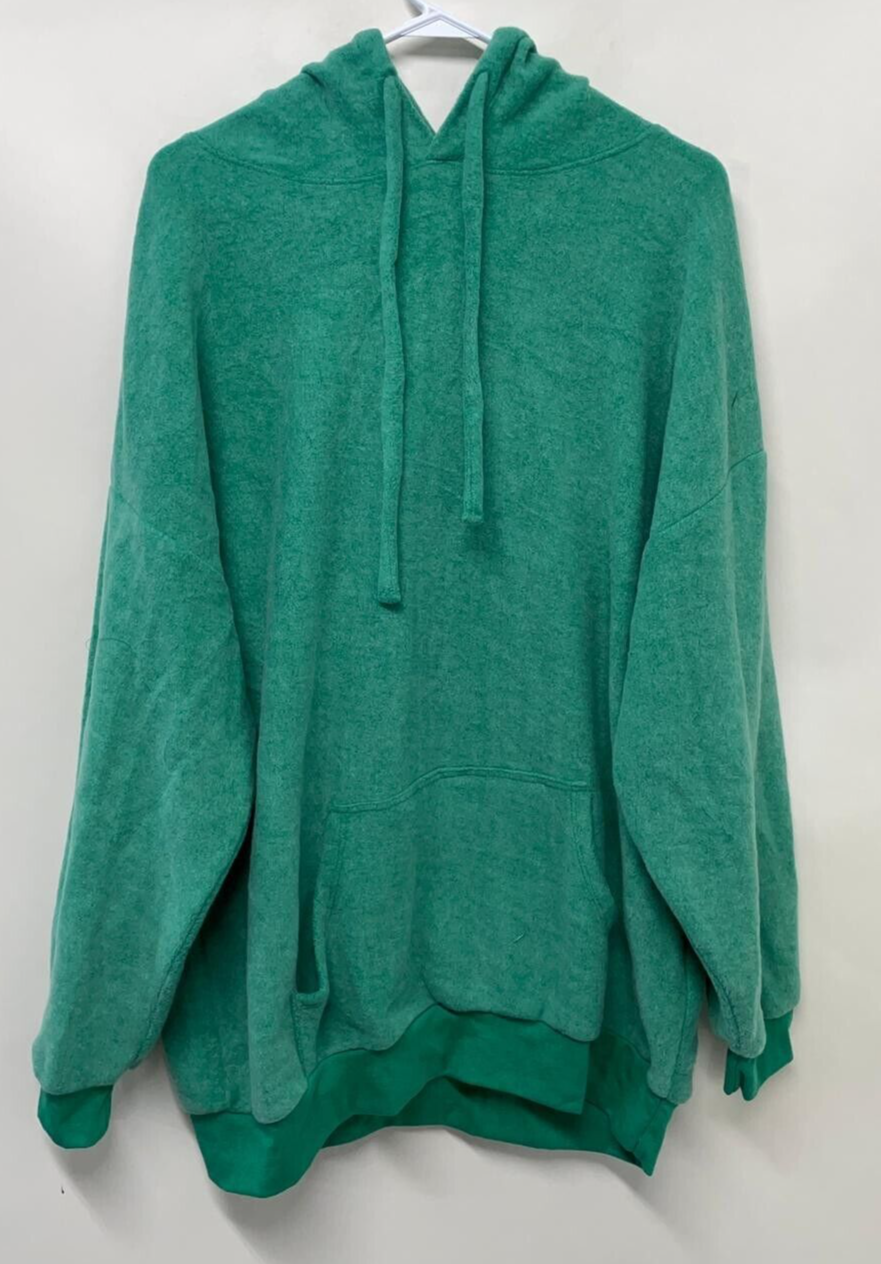 Soft Serve Unisex 3XL Cloud Cotton Hoodie Aqua Green Pullover Sweatshirt Active