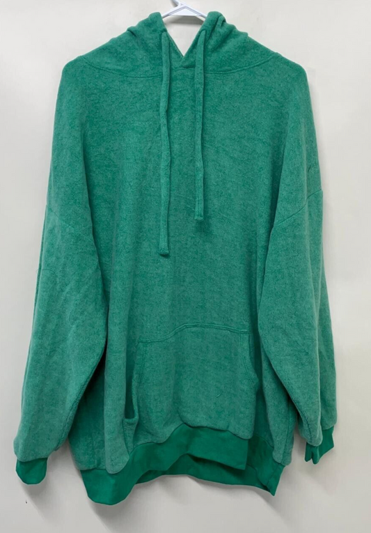Soft Serve Unisex 3XL Cloud Cotton Hoodie Aqua Green Pullover Sweatshirt Active