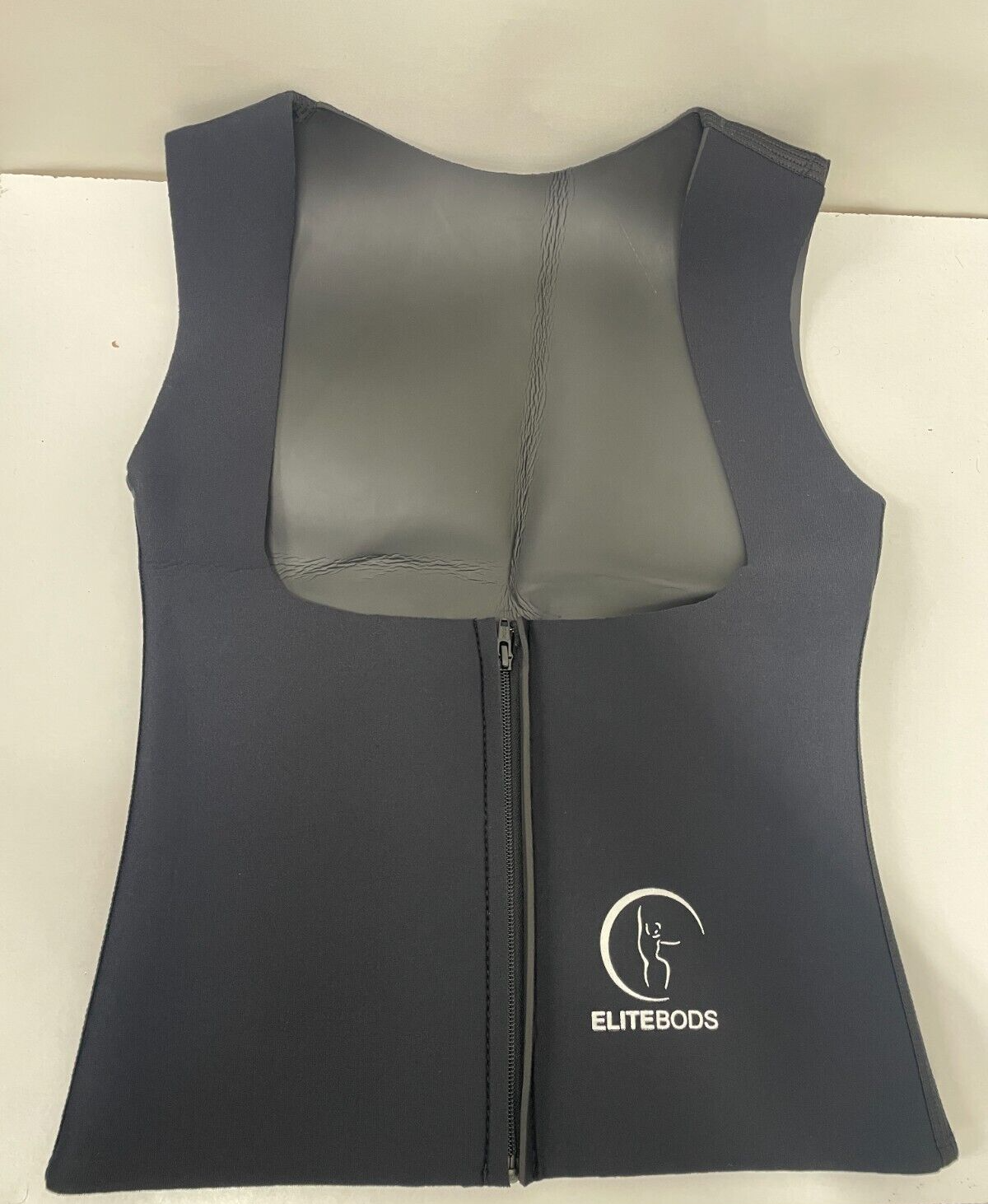 Elitebods Women's M Chaleco Waist Trainer Sweat Vest Black Workout Thermogenic
