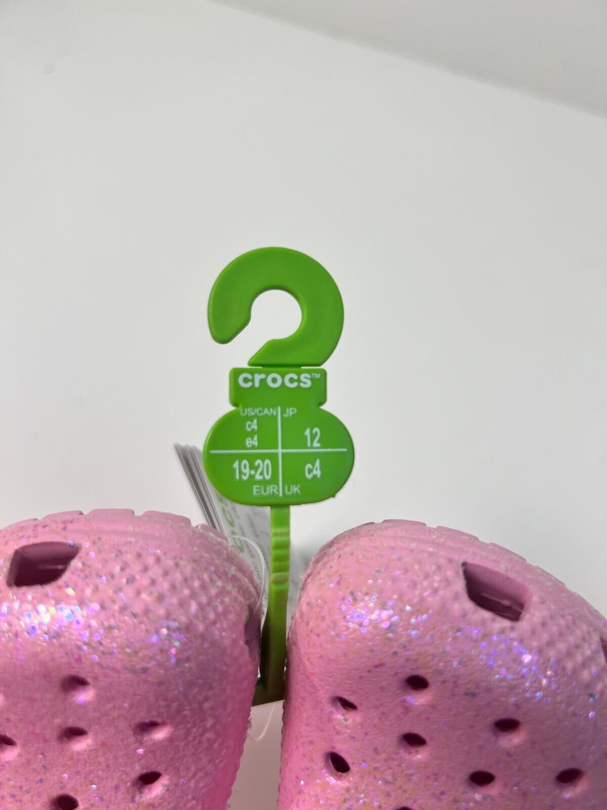 Crocs Little Kid Girls C4 Flamingo Flament Rose Classic Glitter 2 Clogs Toddler