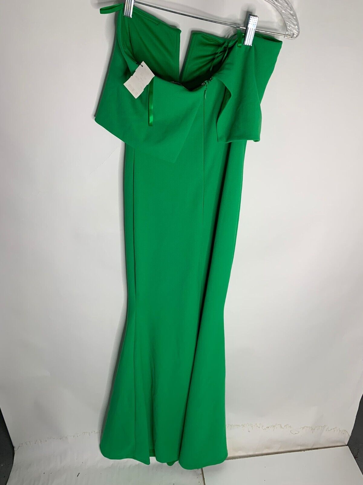 Akira Chicago Black Label Womens S Green Another Day Strapless Maxi Dress Gown