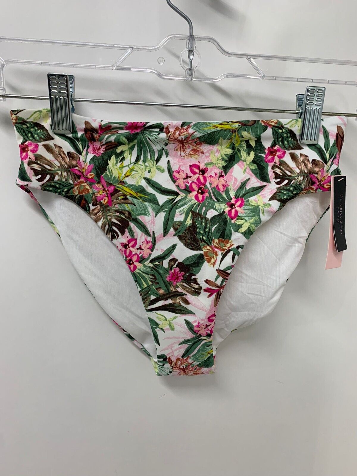 Victorias Secret Women XS White Essential High-Waist Full Coverage Bikini Bottom