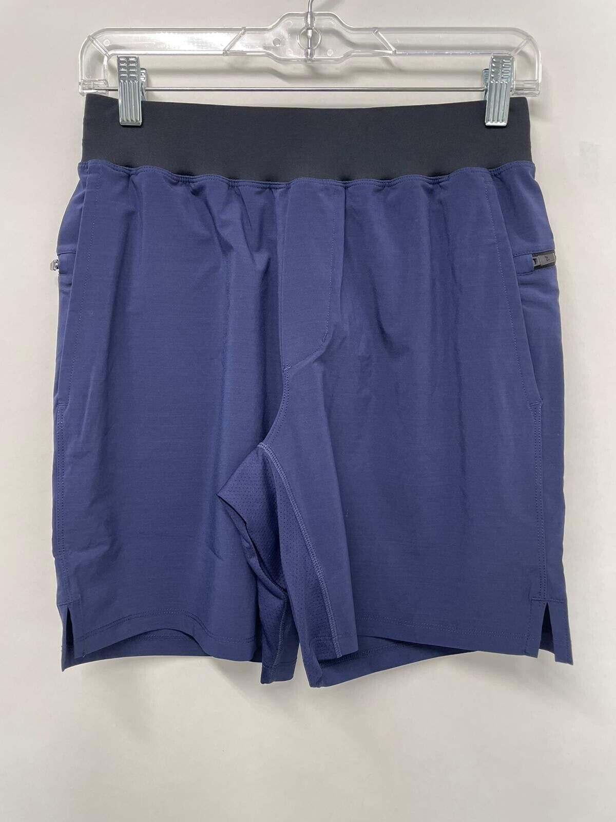 Fabletics Mens XS The Franchise 7" Unlined Active Shorts Navy Blue Gym