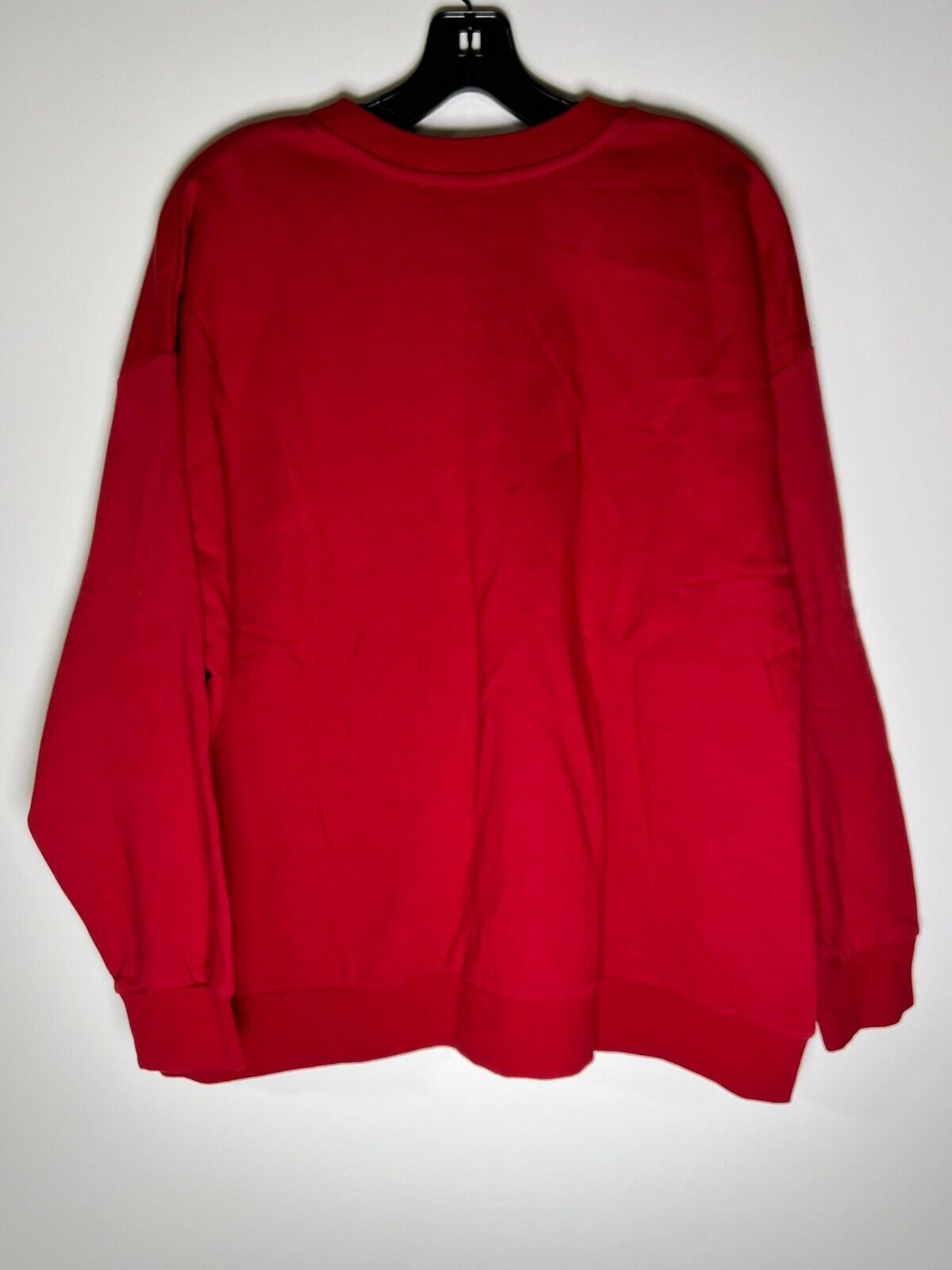 NY&C Womens XL Pullover Sweatshirt Christmas Red Nice 45713624 Fleece Holiday