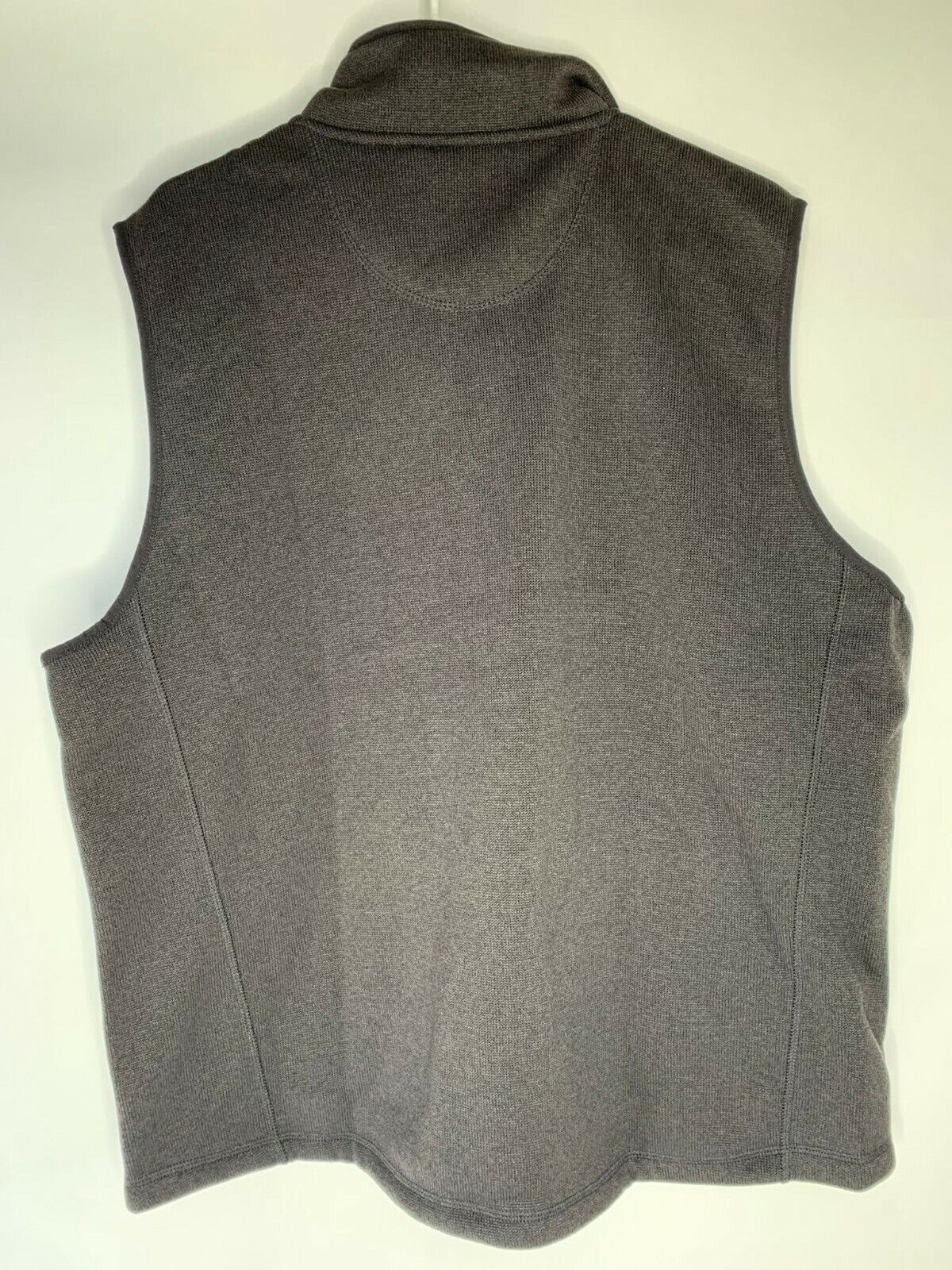 LL Bean Mens XL Bean's Sweater Fleece Vest CallMiner Classic Black Zip SW502209