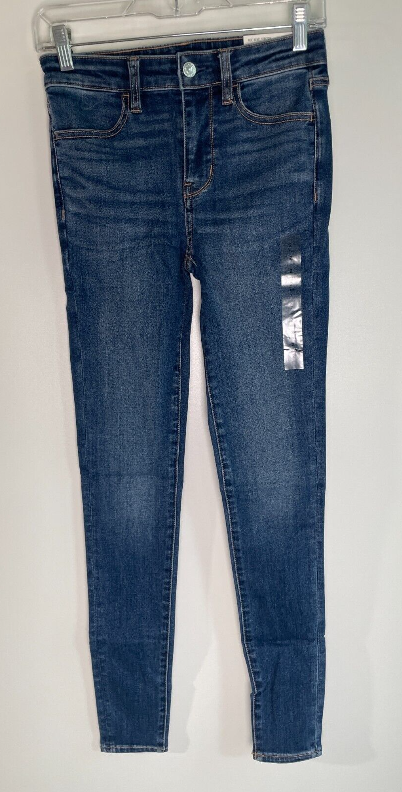 American Eagle Women's 2 Long Next Level High-Waisted Jegging Blue 0433-3962