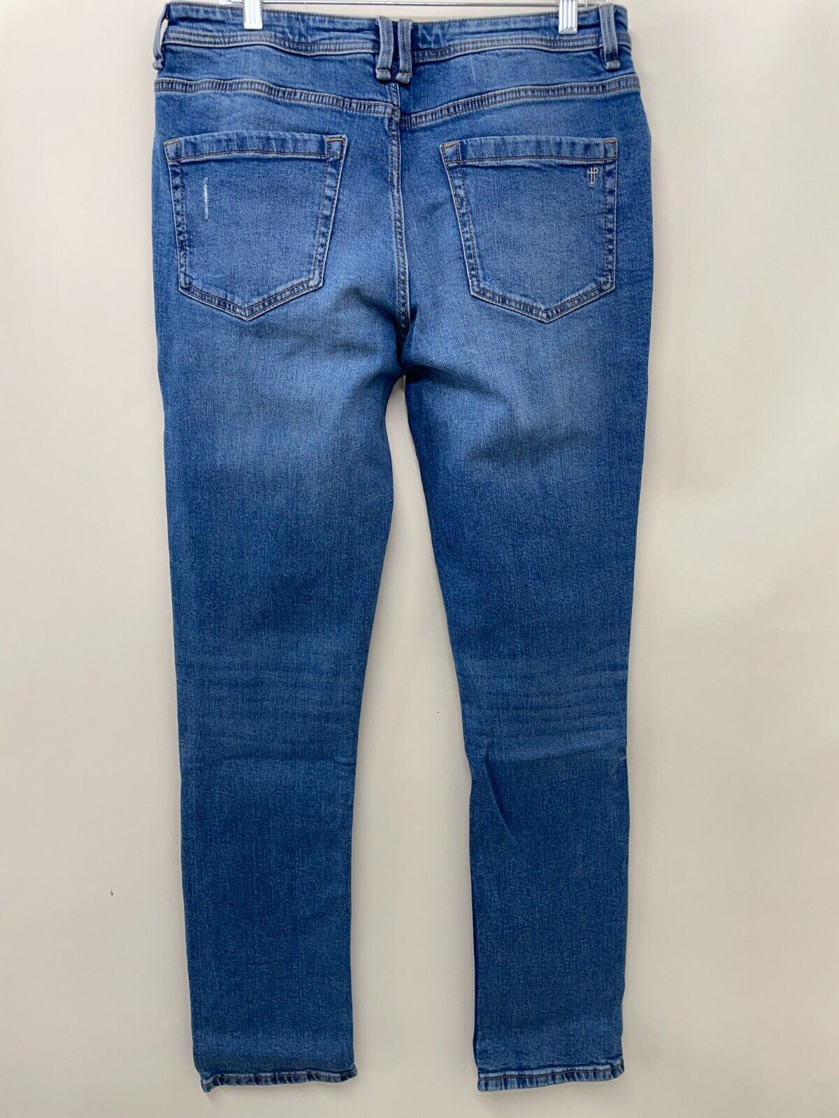 The Perfect Jean NYC Mens 33x34 Slim Fit Ripped Jeans Glacier Medium Blue