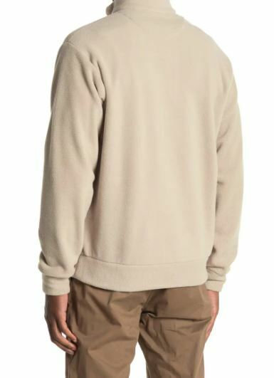 Thomas Dean Mens Brushed Polar Fleece Quarter Zip Pullover Sweater Jacket