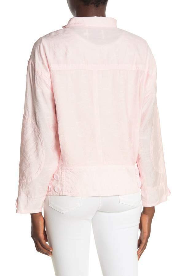 Rebecca Minkoff Womens M Lightweight Moto Jacket Pale Pink NWT