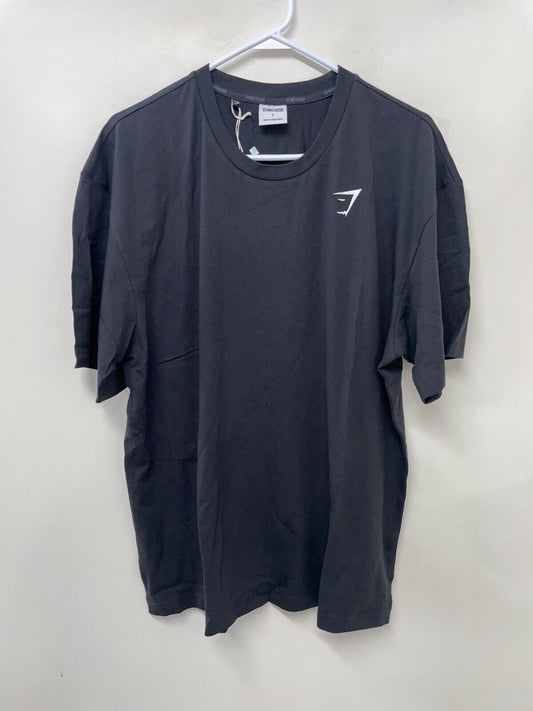 Gymshark Mens L Essential Oversized T-Shirt Black Short Sleeve A1A3E-BBBB