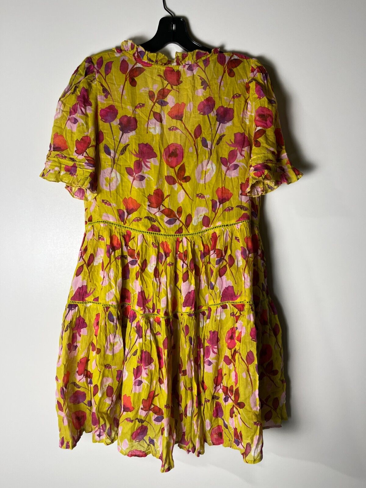 Sundance Women's PXS Muriel Orchard Knee-Length Popover Dress Citron Floral