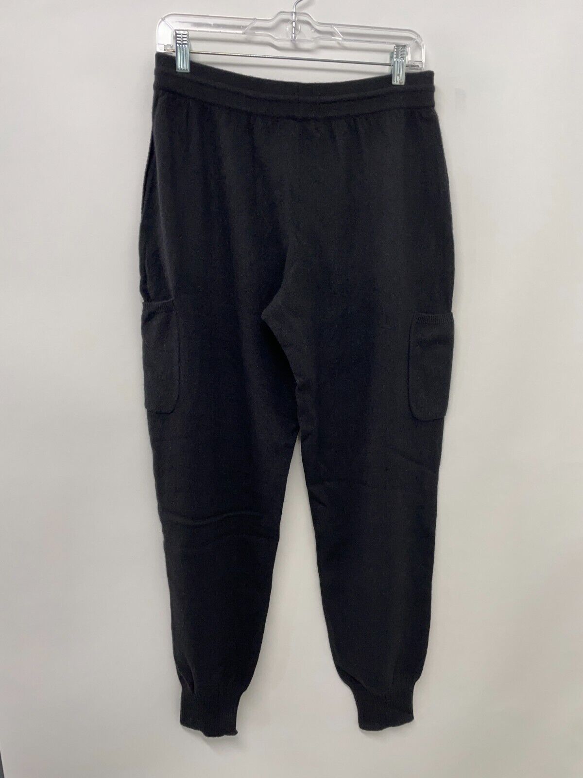 NAADAM Women's M Cashmere Cargo Joggers Black Relaxed Fit Pockets WE02106 NWT