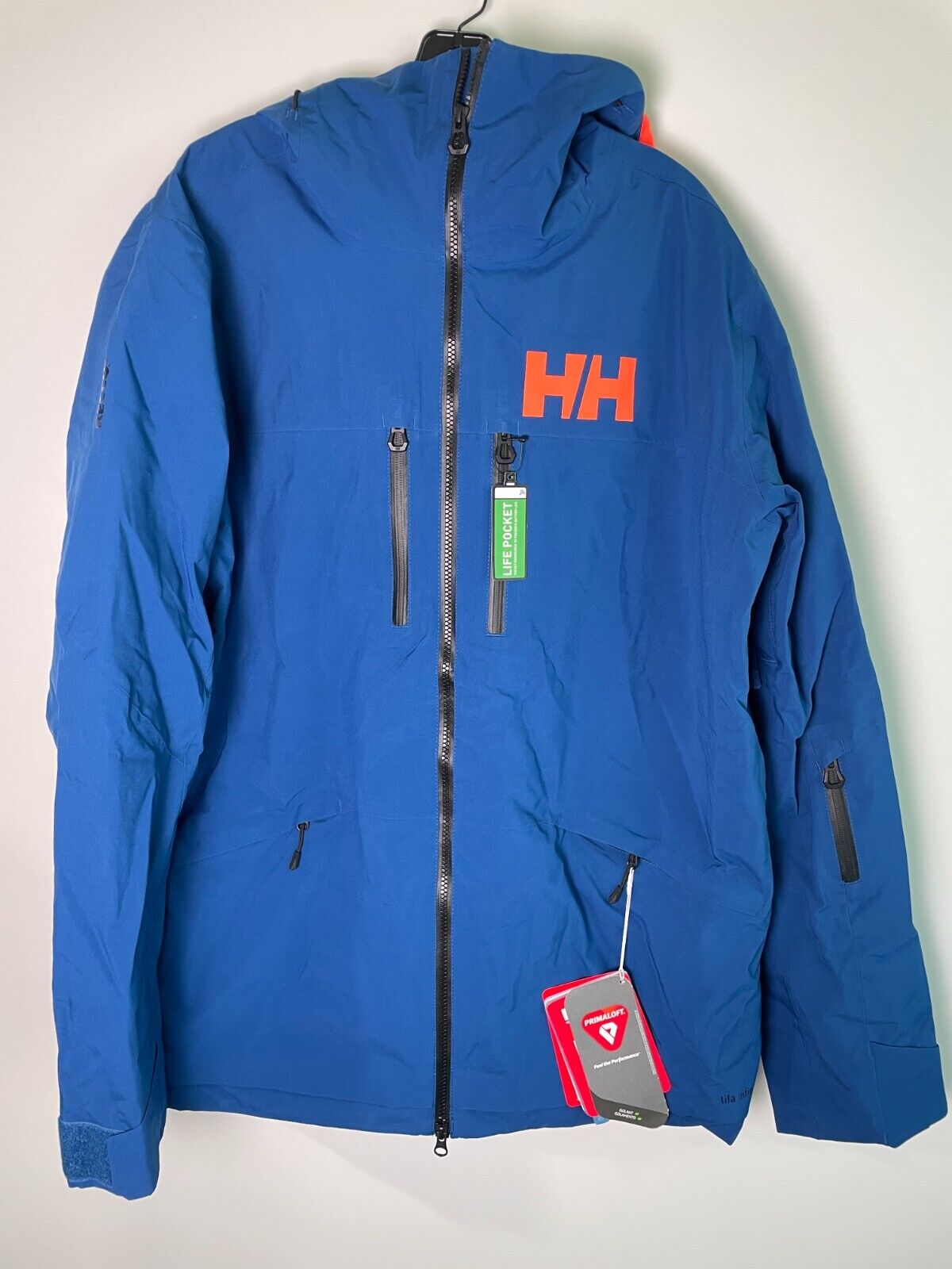 Helly Hansen Mens XL Garibaldi Infinity Snowboard Ski Jacket Blue 65786-606