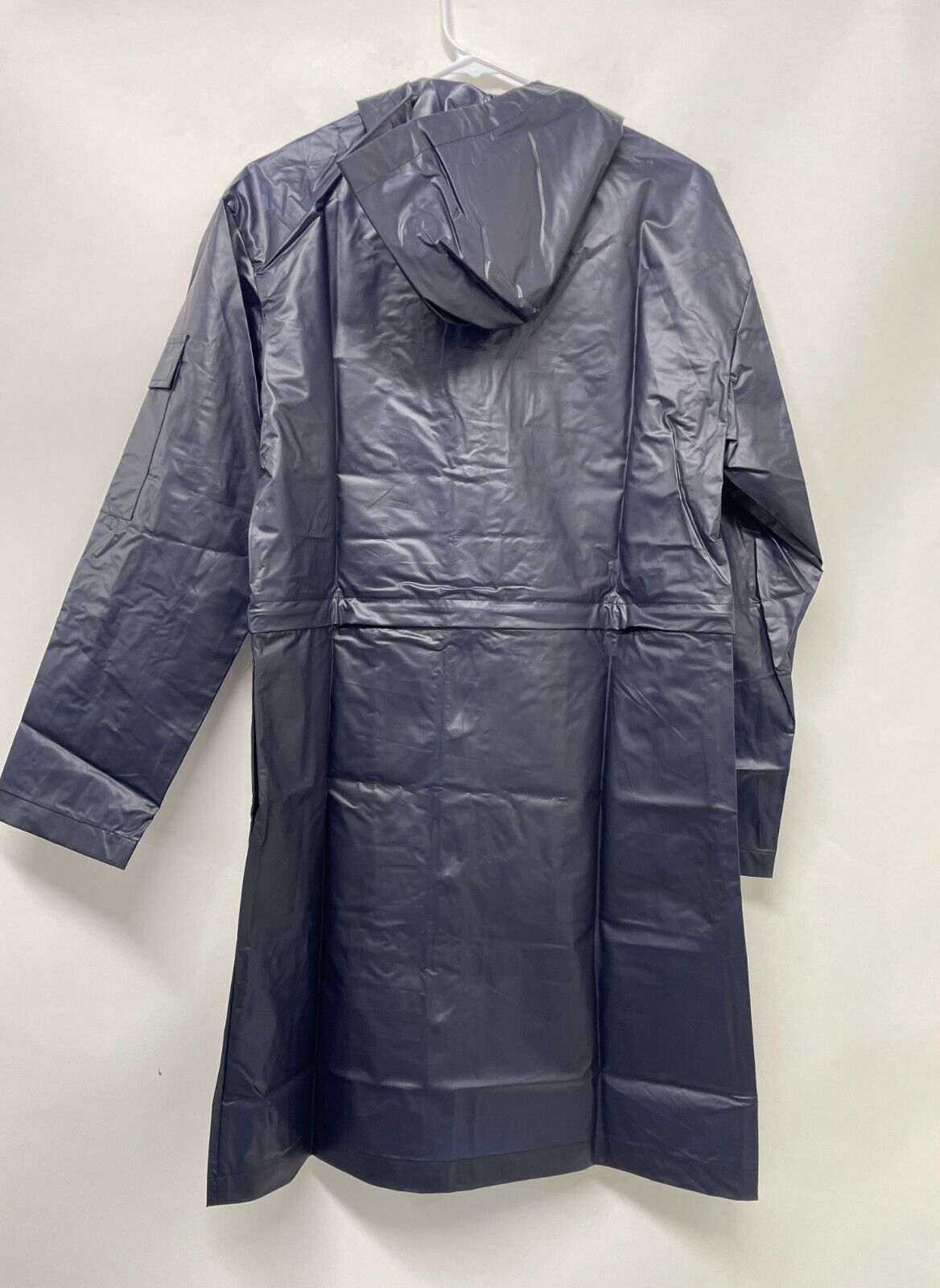 Fabletics Women's S Kenna Convertible Jacket Deep Navy Windproof Hood Pockets