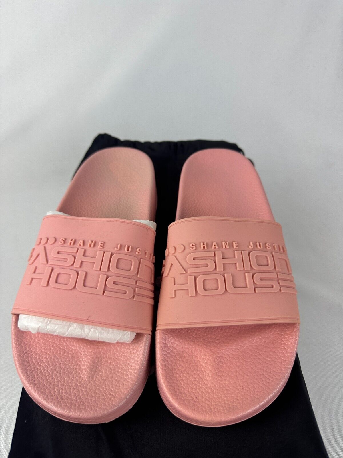 Shane Justin Womens 38EU Fashion House Slides Powder Pink Slip On Lightweight