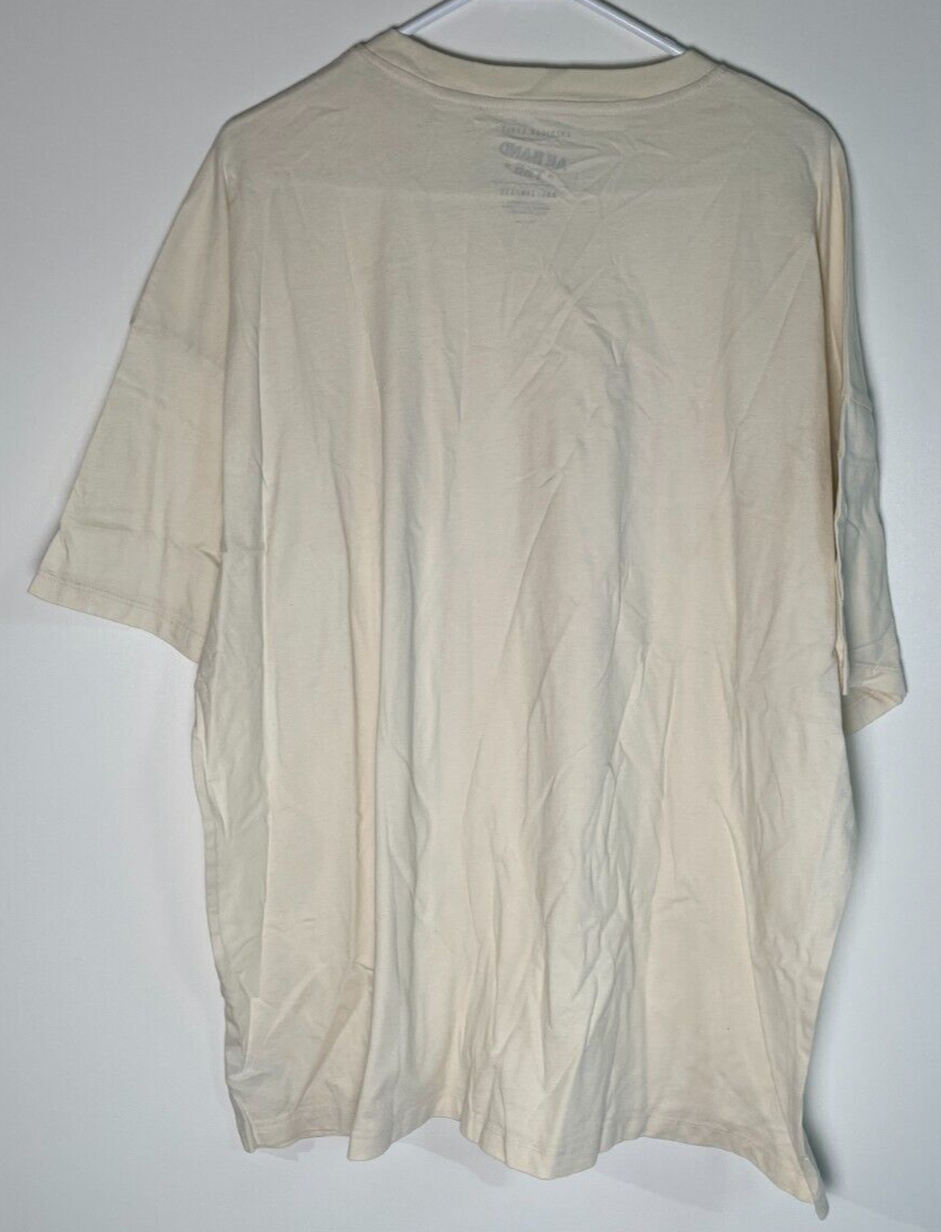 American Eagle Women's XXL Oversized Sublime Band Graphic Tee Beige 037-1095