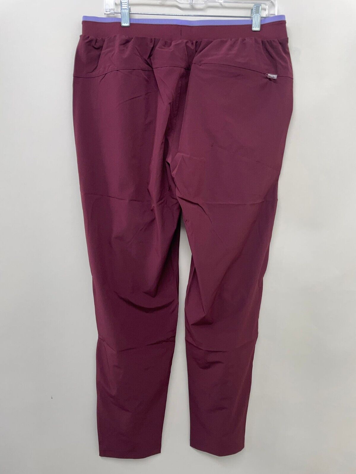 Fabletics Mens L Tall The Fundamental Pant Merlot Burgundy Athletic Stretch Gym