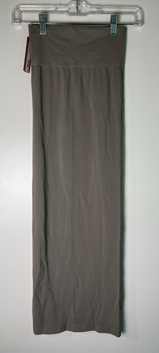 SKIMS Women's S Soft Smoothing Seamless Long Tube Skirt Smoke Gray BO-SKT-4778