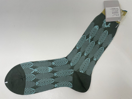 Antipast Women’s AM-669A Stromper Green Sock Crew Cotton Nylon