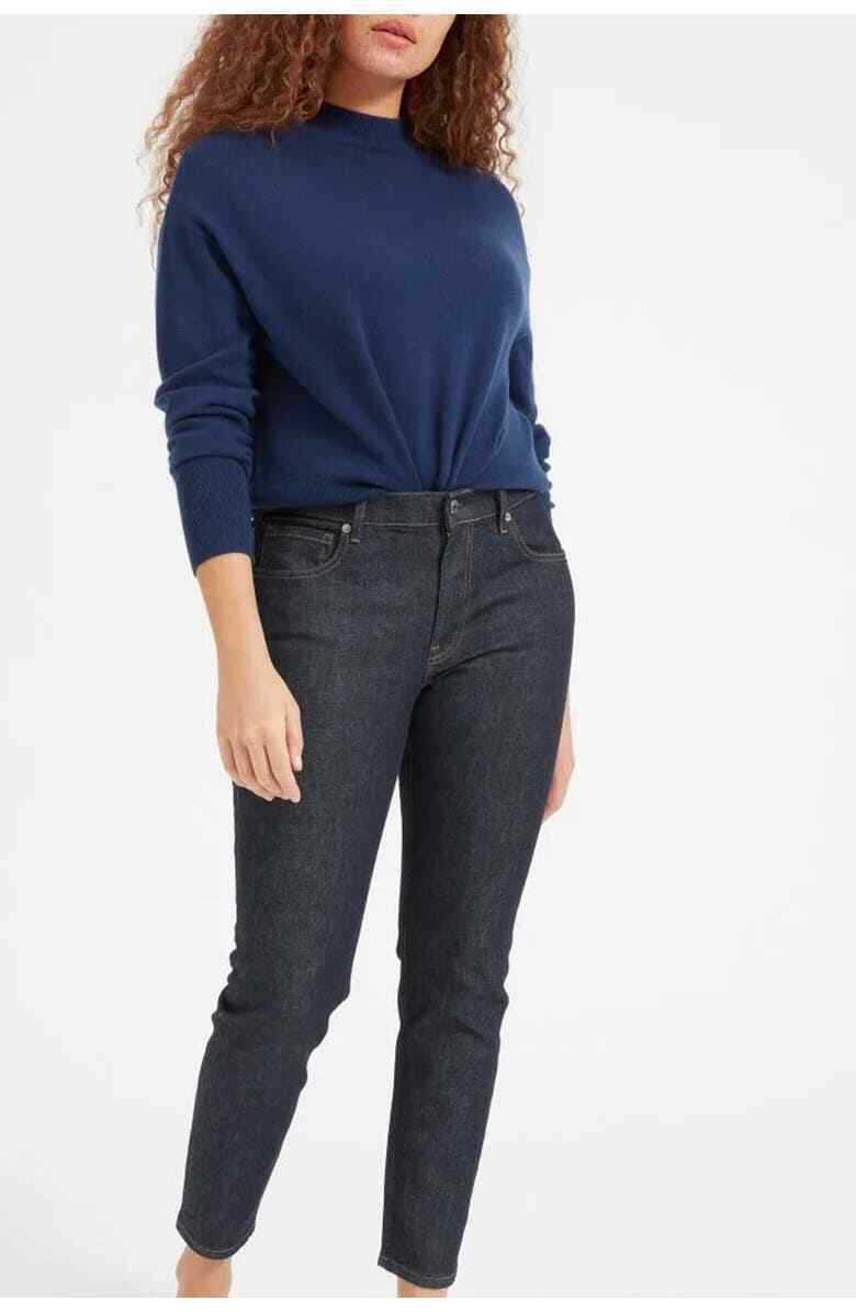 Everlane Womens 24 Tall 24T Dark Indigo Rinse The Mid Rise Ankle Skinny Jeans 26