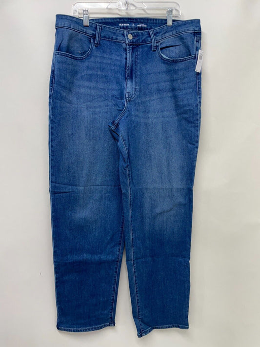 Old Navy Womens 16 Tall High-Waisted Wow Loose Jeans Campeche Stretch 493334
