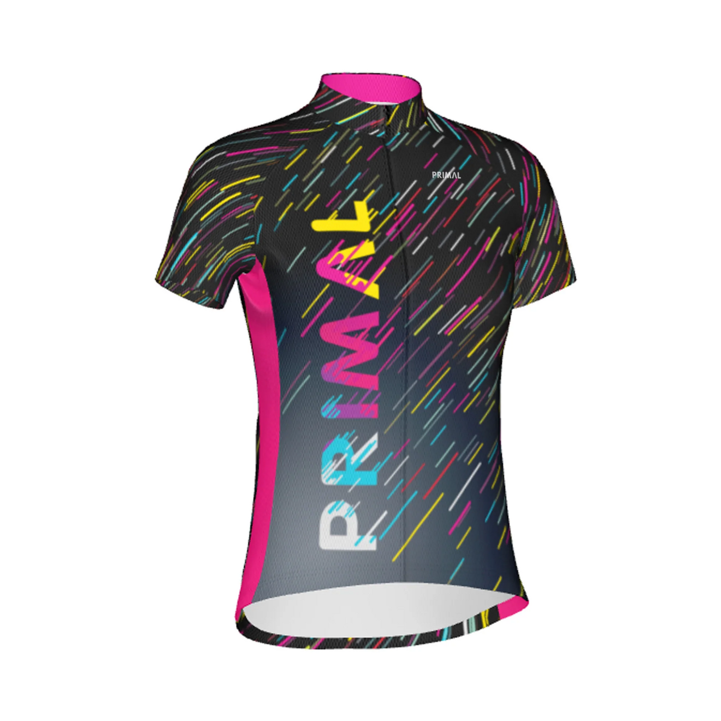 Primal Wovens XL Neon Acid Rain Sport Cut Jersey Short Sleeve Fitted FACI2J60W