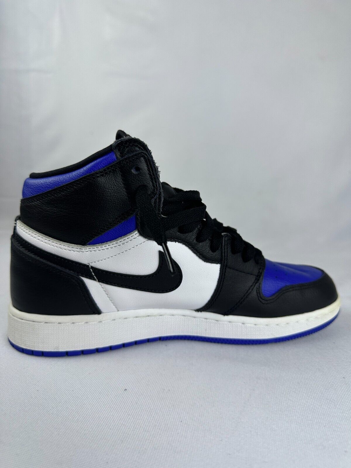 Nike Kids 7Y Air Jordan 1 Retro High OG GS Royal Toe Basketball Shoes 575441-041