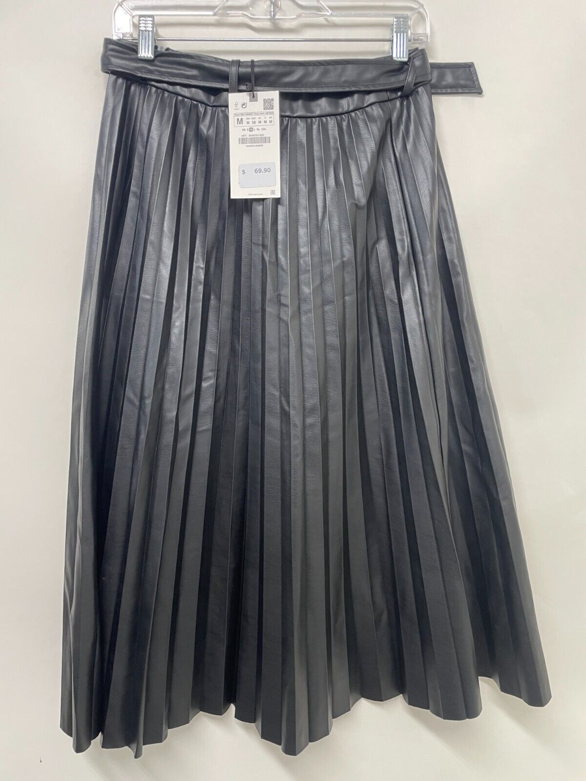 High waisted 2024 pleated skirt zara