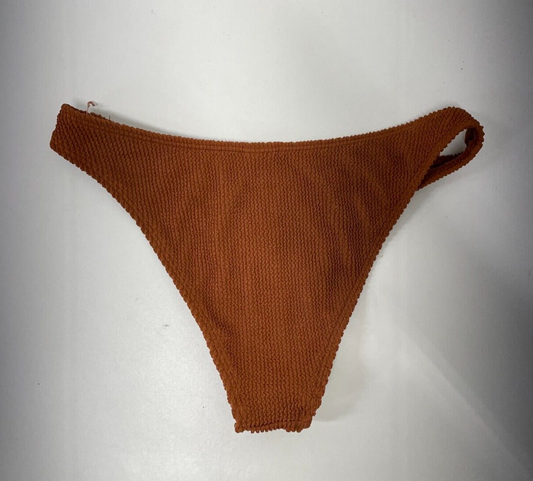 Good American Womens 1/2 Always Fits Better Cheeky Bikini Bottom Orange Cream001