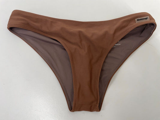 Blackbough Womens M Moderate Cheeky V Swim Bikini Bottoms Swimwear Cocoa Brown