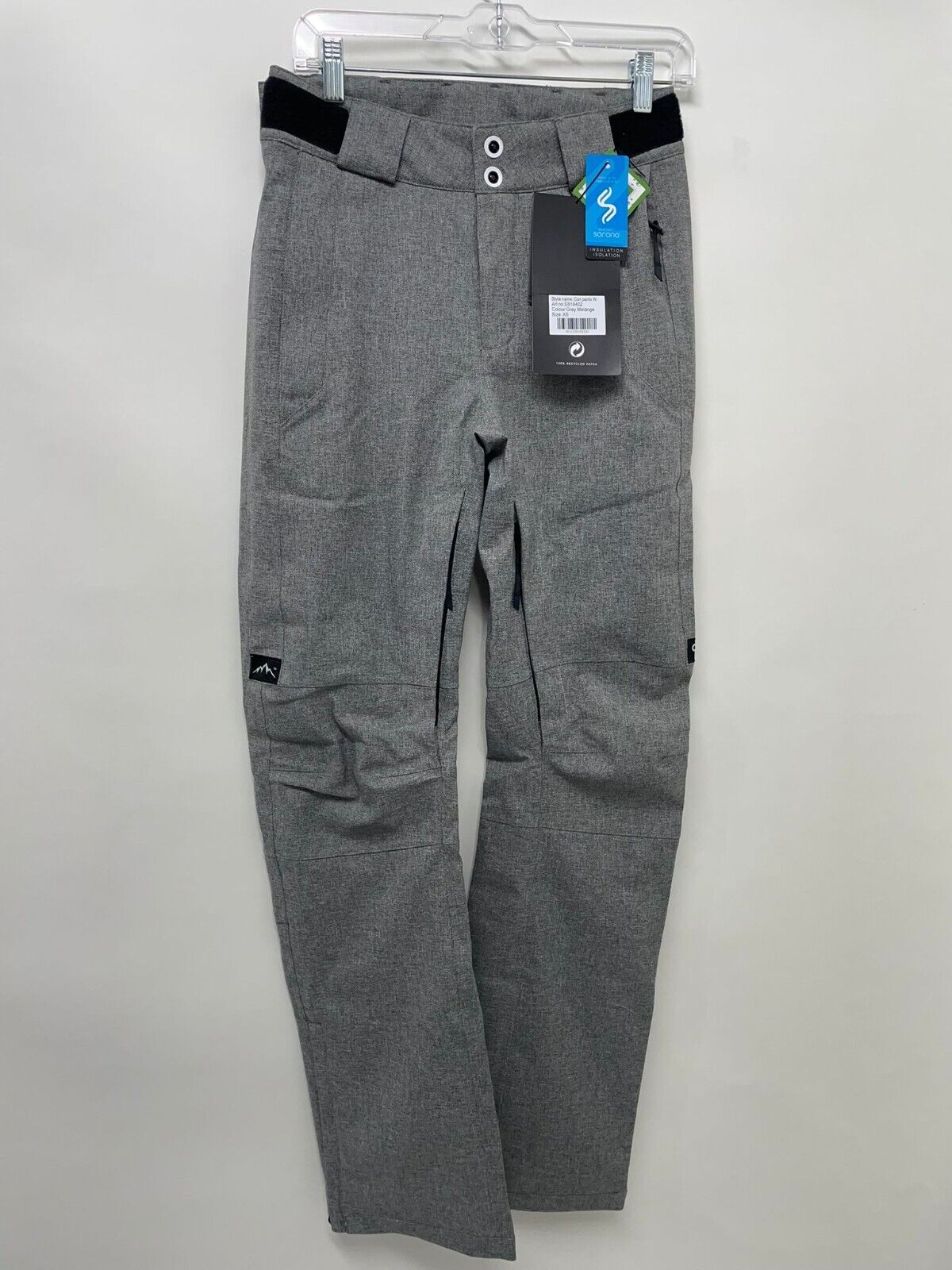 Dope MMIX Womens XS Con Pants Grey Melange Snow Snowboarding Ski Waterproof