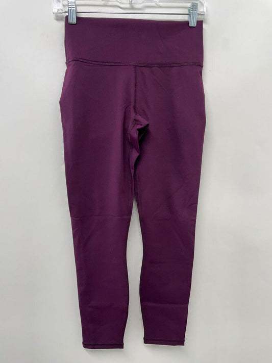 Fabletics Womens S Define High Waisted 7/8 Legging Burgundy Yoga Pant Gym