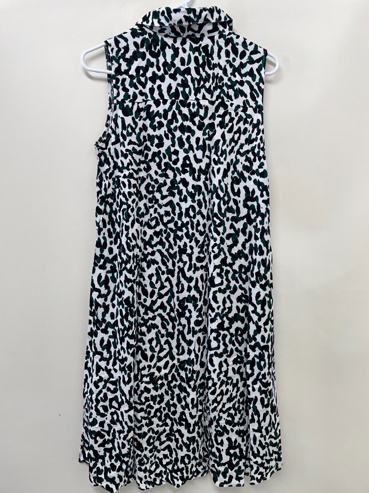 Apricot Womens 6 Cheetah Print Mini Dress Black Green Sleeveless Hi-Lo Hem