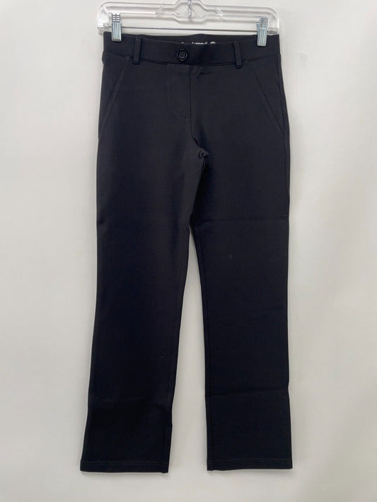 Betabrand Womens Petite XS PXS Straight Leg Two Pocket Dress Yoga Pant Black