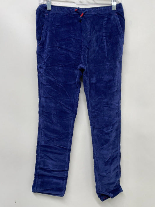 Boden Boys 11Y Relaxed Slim Pull-on Pants Dark Blue Corduroy Trousers B1249 Pant