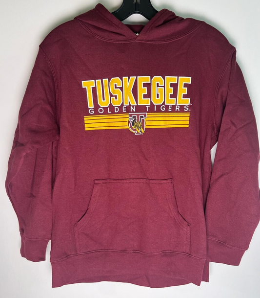 Tuskegee Golden Tigers Youth XL  Maroon Hoodie OURAY Sportswear HBCU Sweatshirt