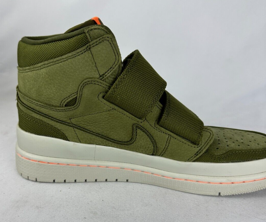 Nike Mens 8 Air Jordan 1 Retro High Double Strap 'Olive Canvas' AQ7924-305