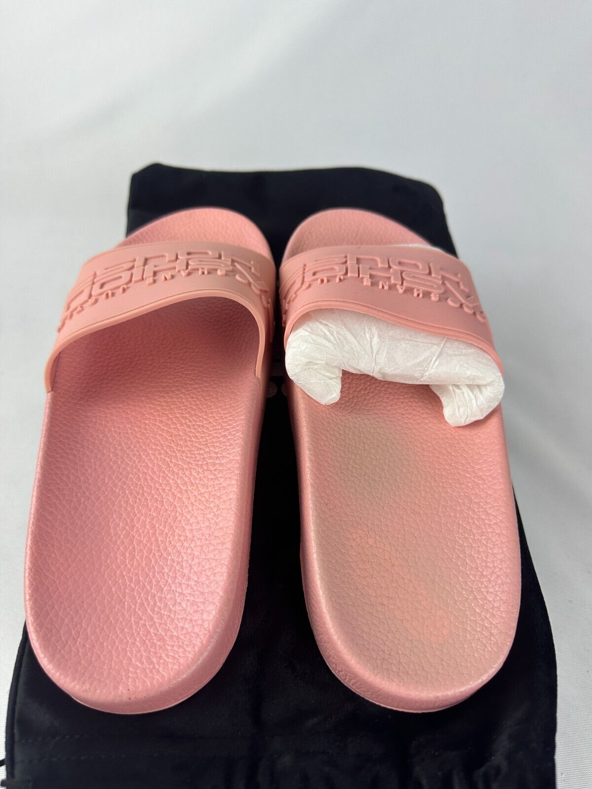 Shane Justin Womens 38EU Fashion House Slides Powder Pink Slip On Lightweight